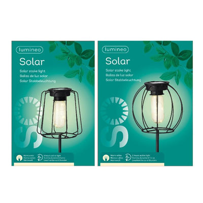 Lanterne solaire LED Lumineo sur prise ø13cm