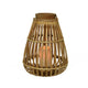 Lanterne LED Decoris bambou 25x25x27,5cm