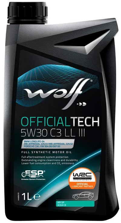 Wolf Motor Oil OfficialTech C3 LL III. Motoroil 5W30 1L OFF.Tech C3 LL III