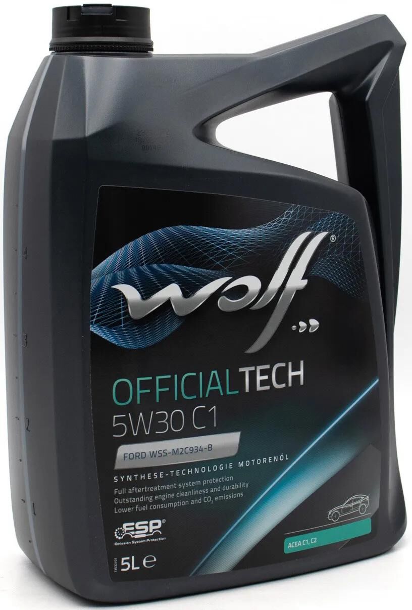 Wolf Engine Oil OfficialTech C1. Motoroil 5W30 5L Off.tech C1