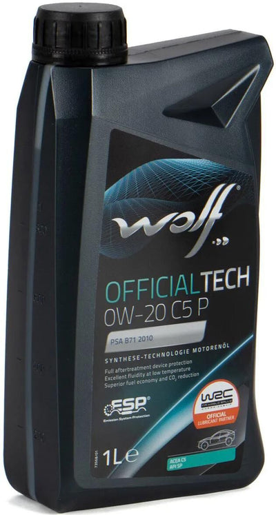 Wolf Motor Oil OfficialTech C5P. Motoroil 0w20 1l offi.tech C5p