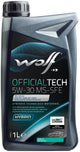 Wolf Motor Oil OfficialTech MS-SFE. Motoroil 5W30 1L Off.tech ms-sfe