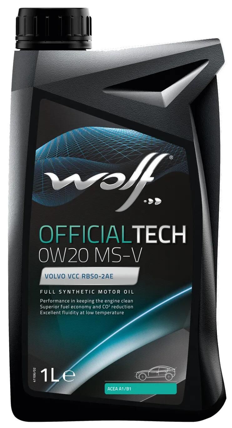 Wolf Motor Oil OfficialTech MS-V. Motoroil 0w20 1l off.tech ms-v