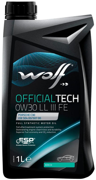 Wolf Motor Oil Officialtech LL III Fe. Motoroil 0w30 1l off.tech ll iii fe