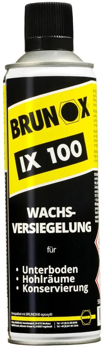 Brunox ix 100 protection contre la corrosion et cire d'étanchéité 500ml