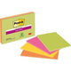 Notes autocollantes post-it 4 x 45 feuilles 101 x 152 mm vierges multicolores