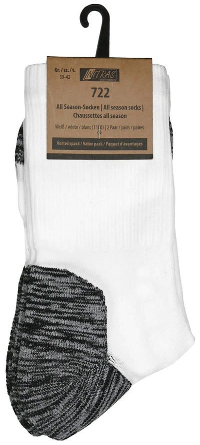 Nitras Safety Alls. Chaussettes nous gr. 35-38 Nitras 1HK avec 2 paires