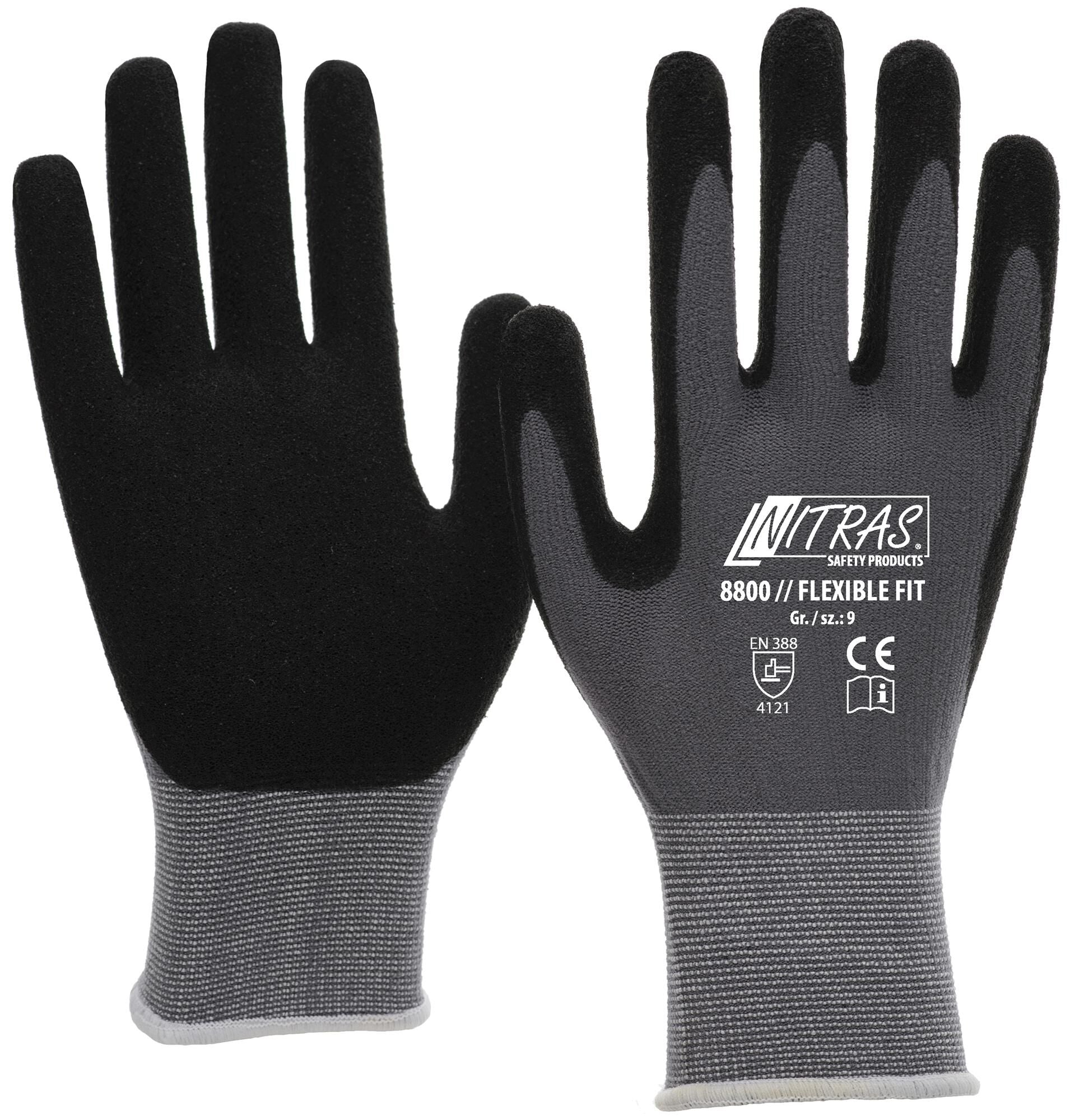 Nitras Safety Nitras Glove en tricot fin ajustement flexible