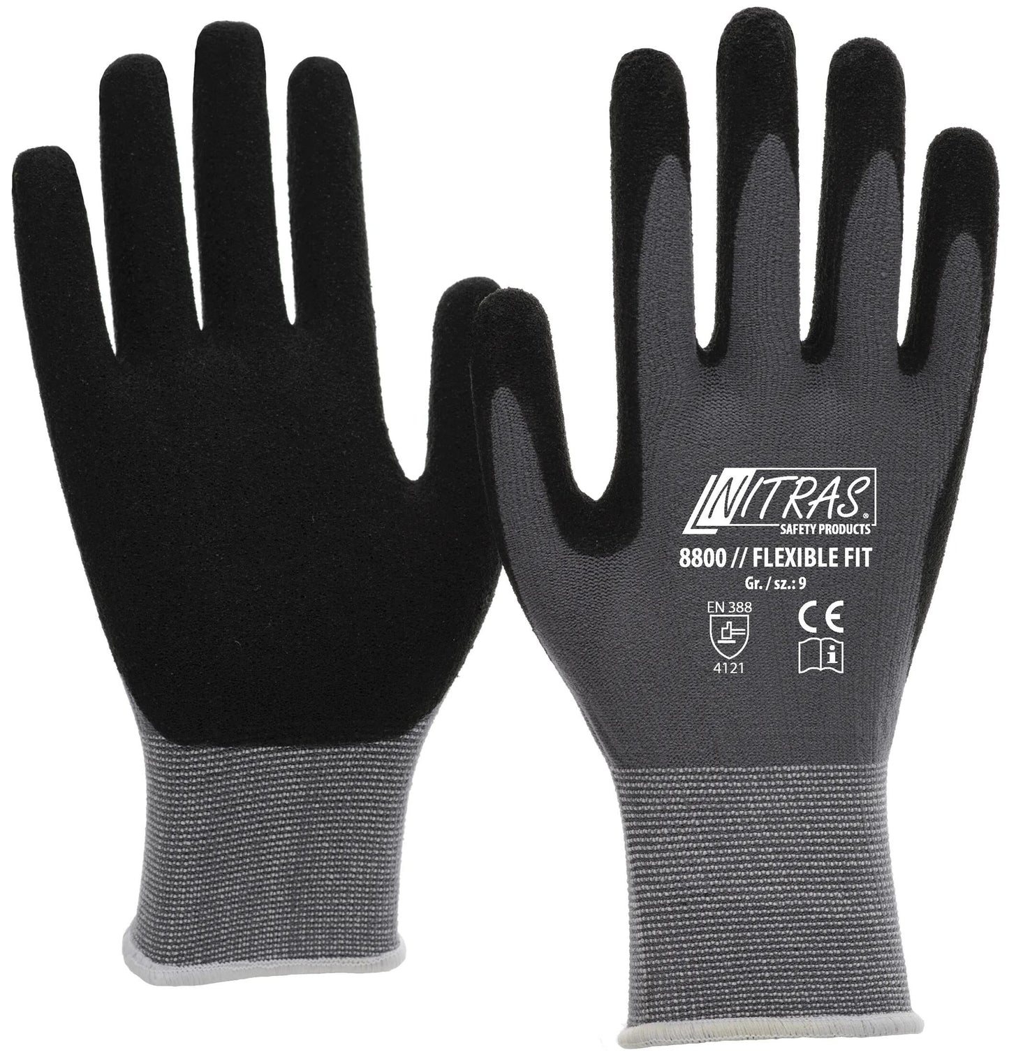 Nitras Safety Nitras Glove en tricot fin ajustement flexible