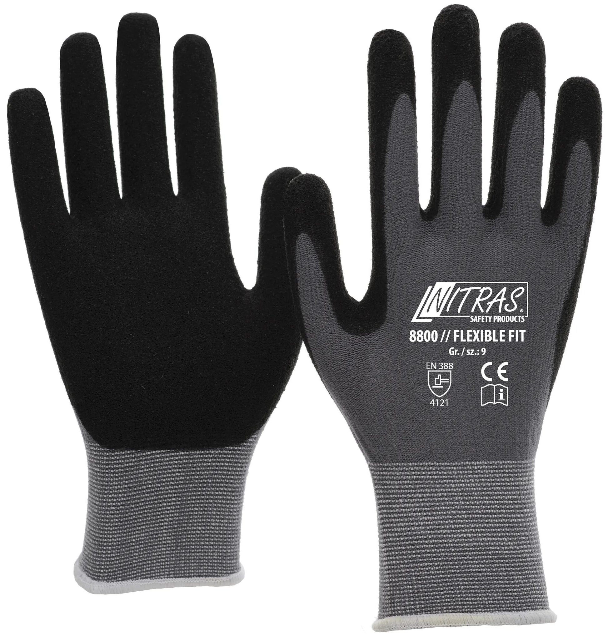 Nitras Safety Nitras Glove en tricot fin ajustement flexible