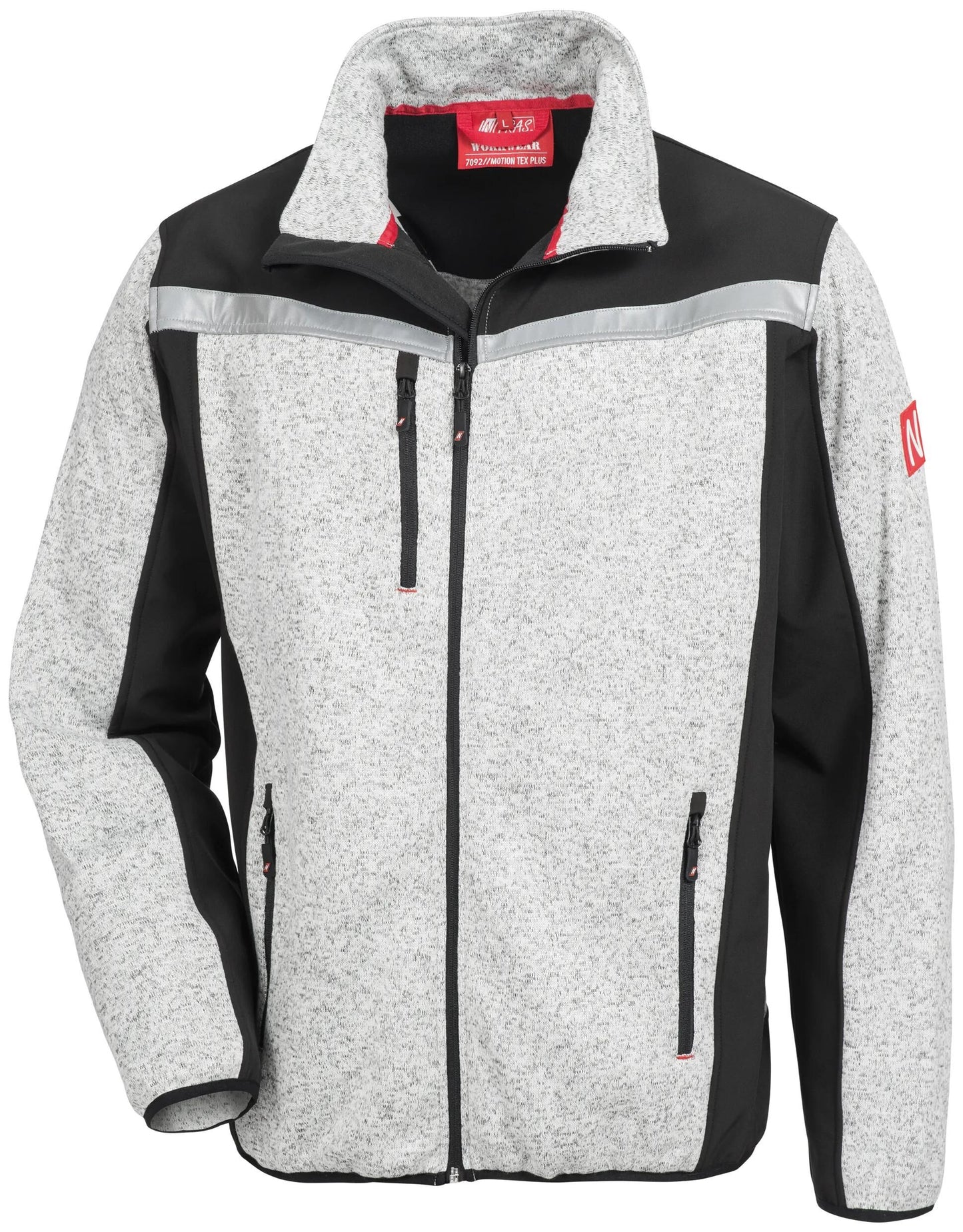 Veste de coffre-t-tricot de sécurité nitras. Motion Tex plus Gray