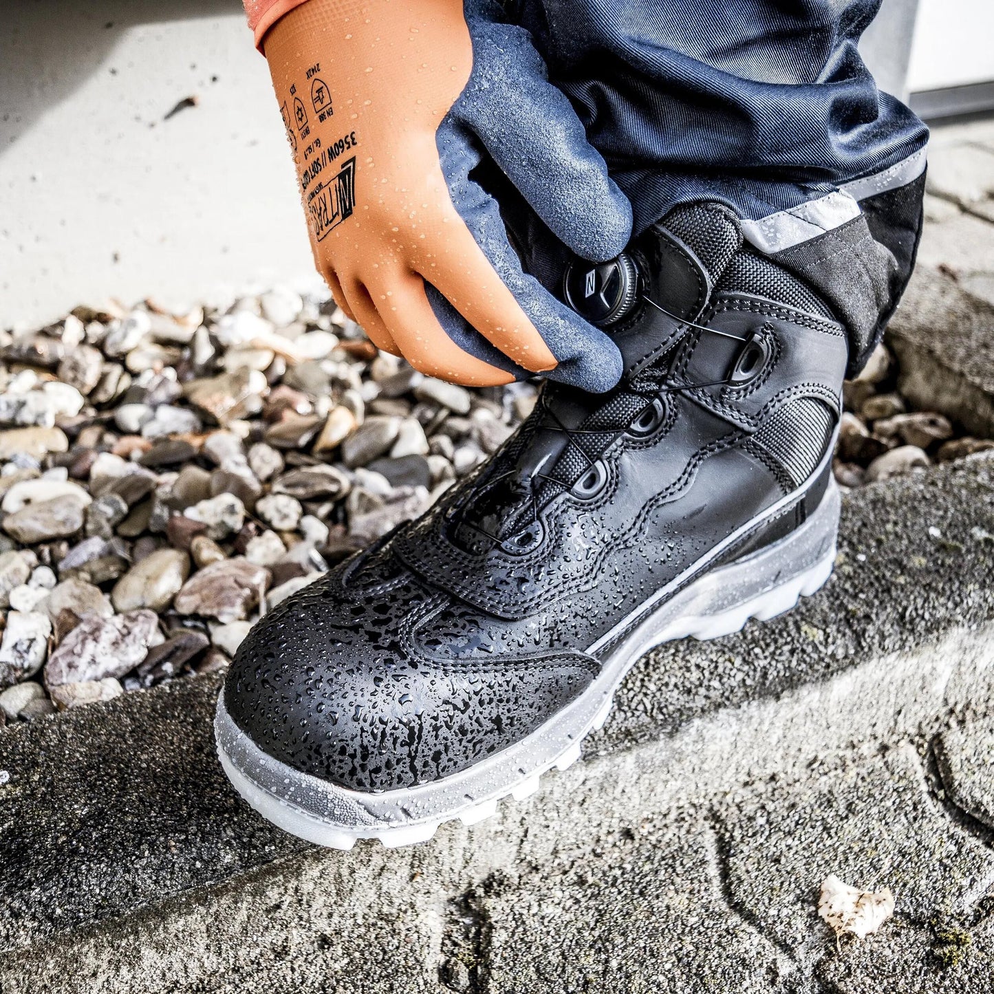 Bottes de sécurité de sécurité du Nitras Gr. 40 étapes sportives à mi-ajustement