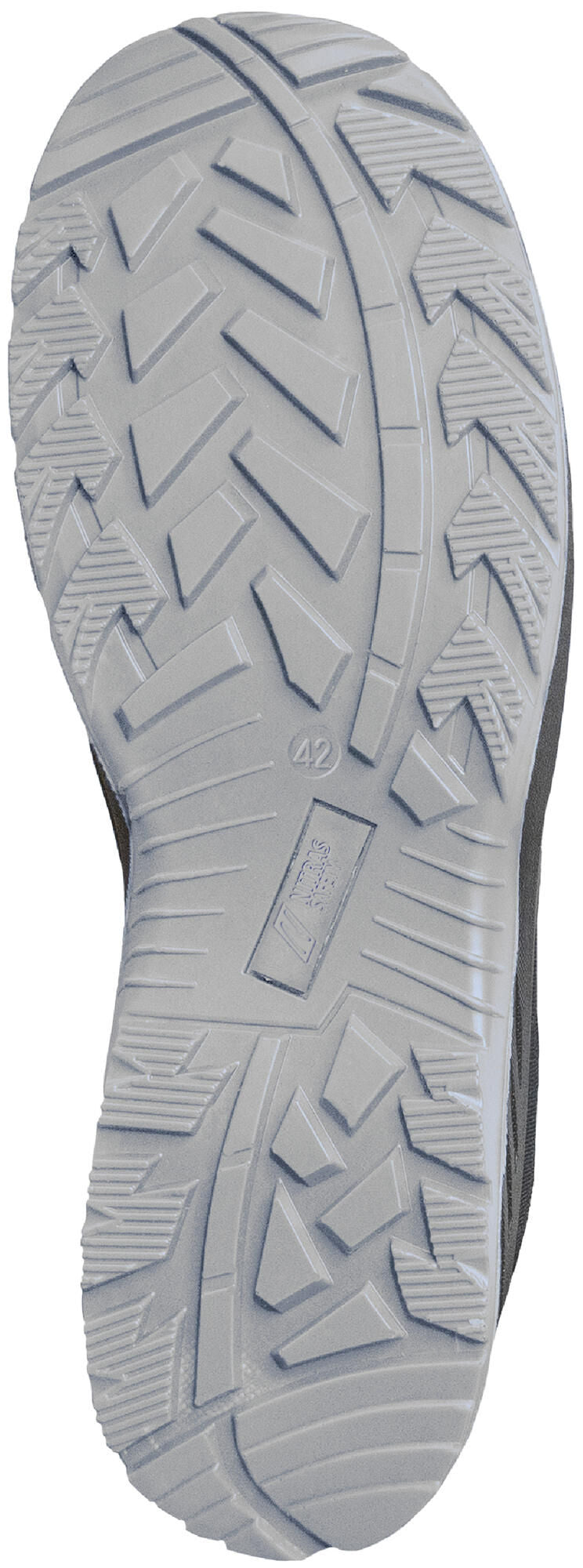 Bottes de sécurité de sécurité du Nitras Gr. 43 étape solide au milieu du gris