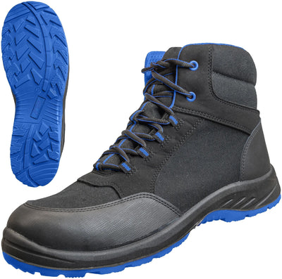 Bottes de sécurité de sécurité du Nitras Gr. 45 Bleu à mi-pas solide