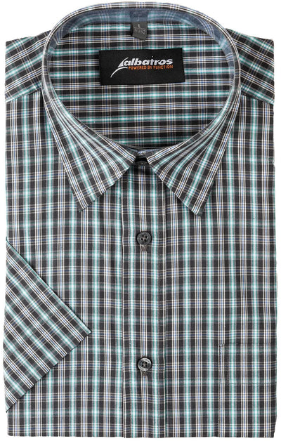 Chemises Albatros 1 2 Sleeve Gr. 39 gris