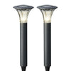 Prise de jardin solaire Lumineo LED, lot de 2 pièces. 49x17cm