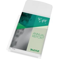 Couverture de présentation harmonica leitz pvc 80g m2 a4 capacité 200 feuilles rabat 11 trous
