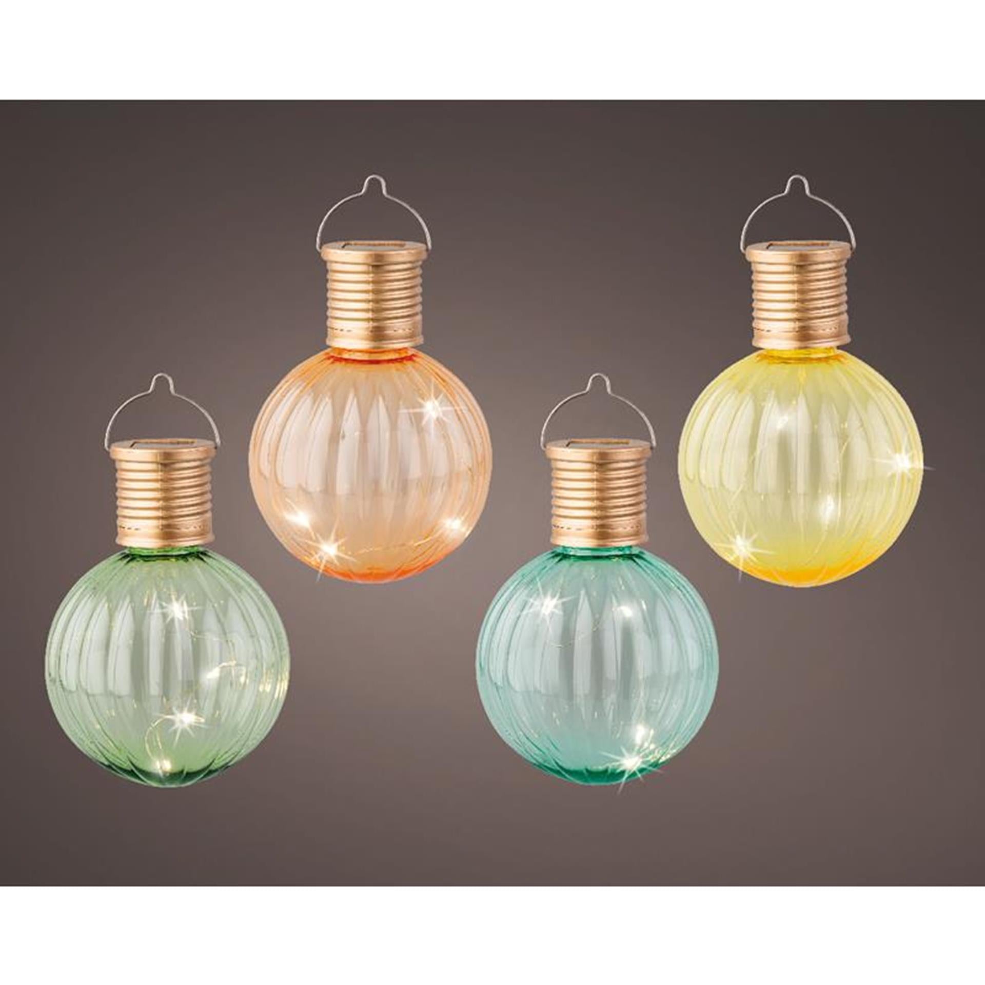 Ampoule solaire led Lumineo ø8-h11cm couleurs pastel
