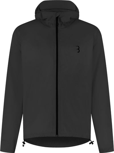 Bbb cycling veste de pluie multishield vélo : sport urbain - imperméable 10k et respirant - veste de cyclisme homme femme - noir - taille XL - bbw-475