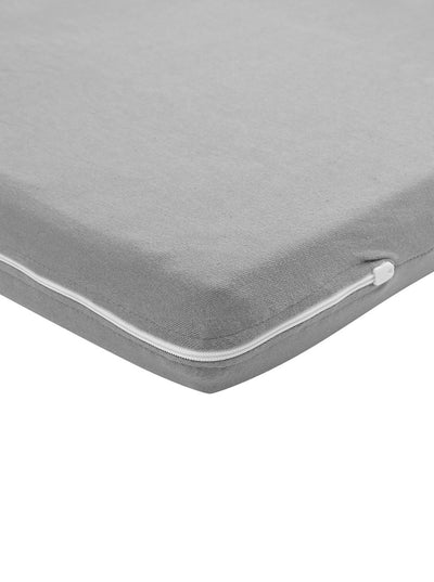 Meyco baby meyco housse de matelas pour lit de camping - 60 x 120 cm - jersey - gris