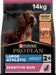 Pro plan purina peau sensible grand athlétique adulte - nourriture pour chien - saumon - 14 kg