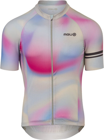 Agu dégradé tourbillon cyclisme chemise performance hommes
