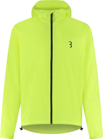 Bbb cycling veste de pluie multishield vélo : sport urbain - imperméable 10k et respirant - veste de cyclisme homme femme - jaune fluo - taille L - bbw-475