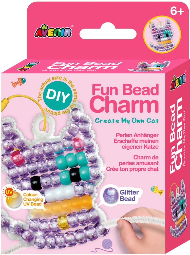 Breloques perles Avenir - chat - 10,3x3,5x14,5cm - fabrication artisanale - 6 ans