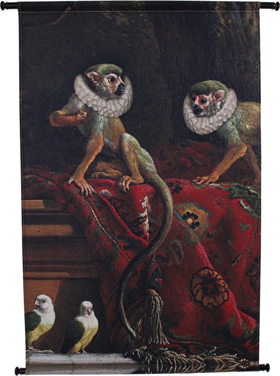 Serviette murale collection Hd singe rouge 83x3x110cm