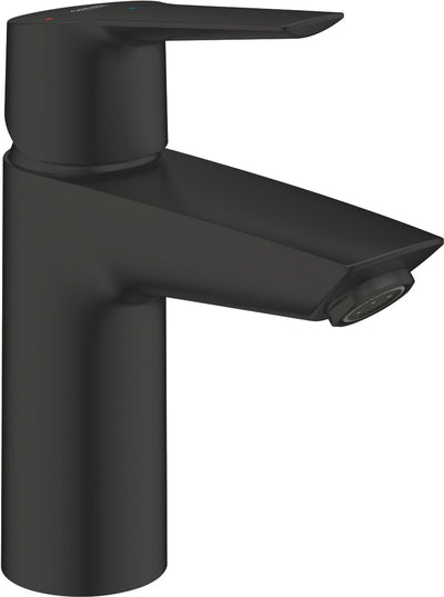 Robinet pour lavabo Grohe start - économie d'eau - bec bas - avec vidage push-open - noir mat