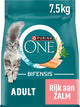 Purina one purina® one® adult - nourriture pour chat - grains entiers de saumon - 7,5 kg