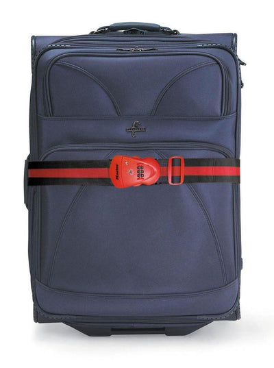 Masterlock - sangle de valise avec serrure TSA - 190 cm - rouge noir