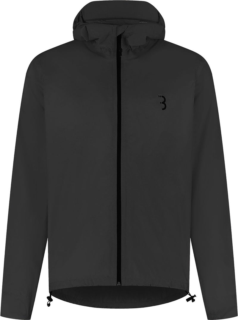Bbb cycling veste de pluie multishield vélo : sport urbain - imperméable 10k et respirant - veste de cyclisme homme femme - noir - taille m - bbw-475