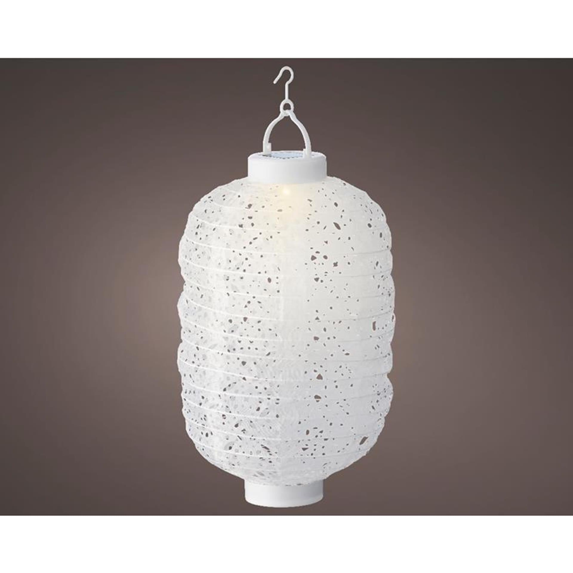 Lanterne solaire Lumineo LED ø20-h30cm blanc