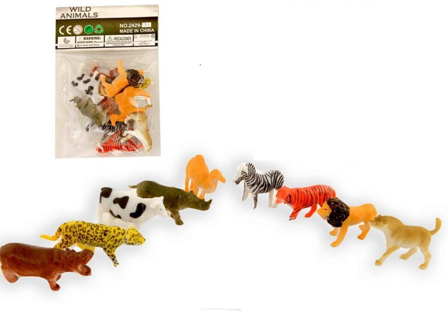 Animaux sauvages 5cm 10 pièces en sachet