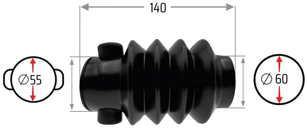 Nb pièces soufflet pliant 55 60 mm nb-pièces