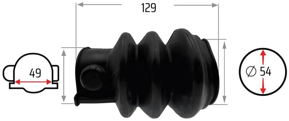 Nb pièces soufflet pliant 49 54 mm nb-parts
