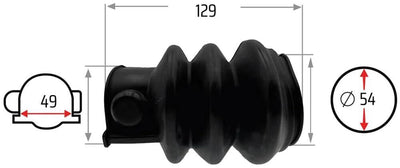 Nb pièces soufflet pliant 49 54 mm nb-parts