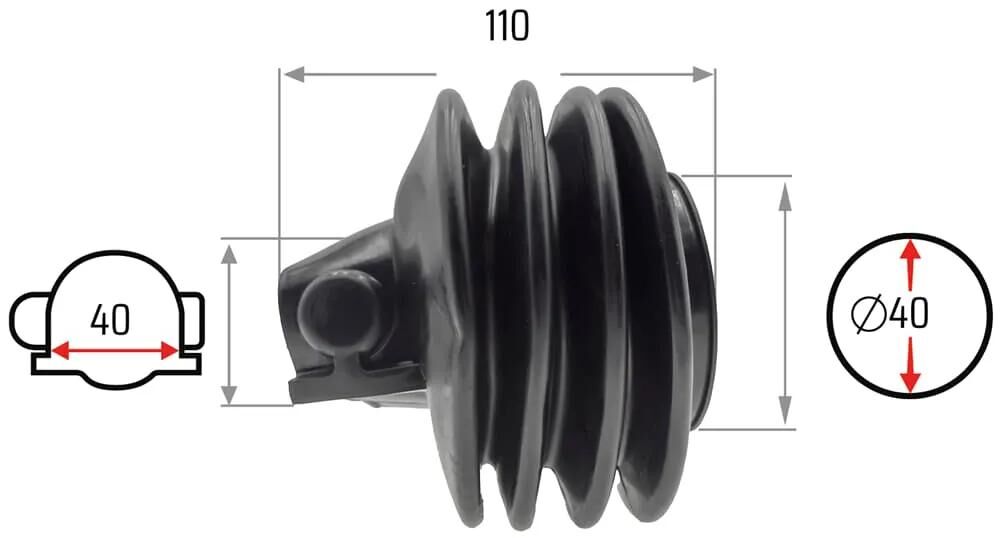 Nb pièces soufflet pliant 40 70 mm nb-pièces