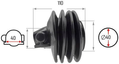 Nb pièces soufflet pliant 40 70 mm nb-pièces