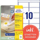 Etiquettes amovibles avery zweckform l4744rev 250 pièces