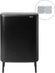 Brabantia bo touch bin hi poubelle - 2 x 30 litres - tri des déchets - noir mat