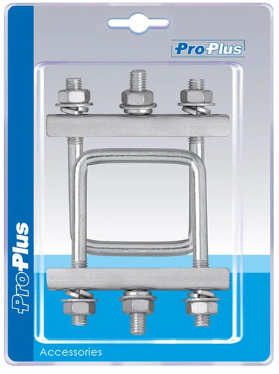 Proplus U-support carré 60mm pour pince de roue avant - lot de 2 pièces sous blister