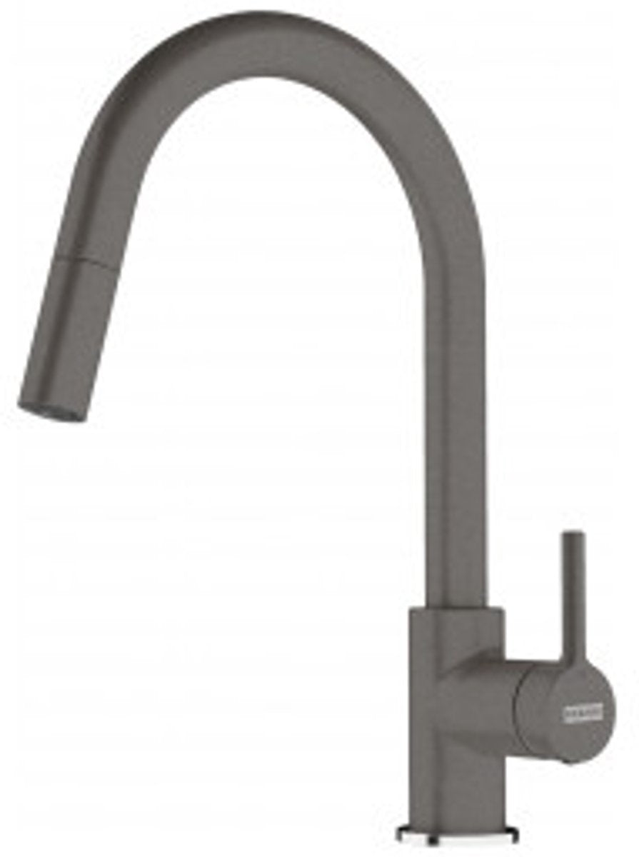 Franke Lina - robinet de cuisine FC 6051.084 avec douchette extractible, gris pierre 115.0626.057