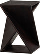 Table d'appoint Woood ikem - acacia - marron foncé - 61x41x41 cm