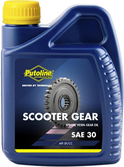 Huile de transmission Putoline SAE30 500ml pour scooter Vespa Lambrettas vintage