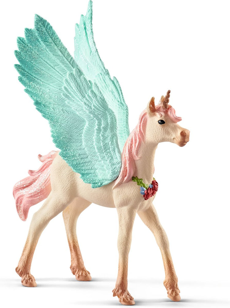 Schleich bayala - licorne pégase décorée, poulain - figurine de jeu - jouets pour enfants pour garçons et filles - 5 à 12 ans - 70575