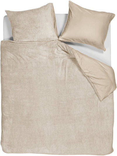 Housse de couette peluche peluche Ambient - double - 200x200 220 - sable