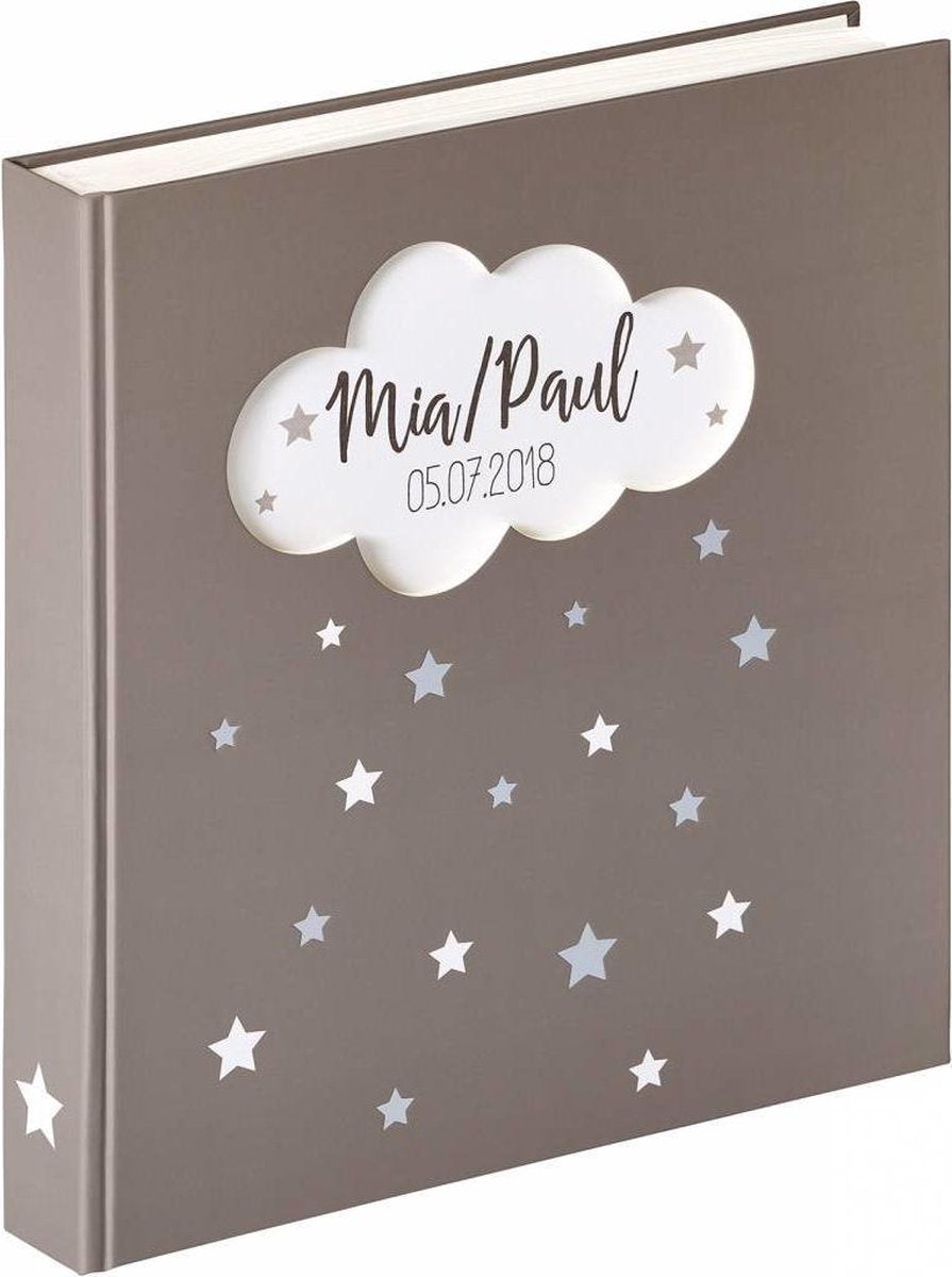 Walther uk-205 magique - album bébé - taille 28x30,5 cm - gris