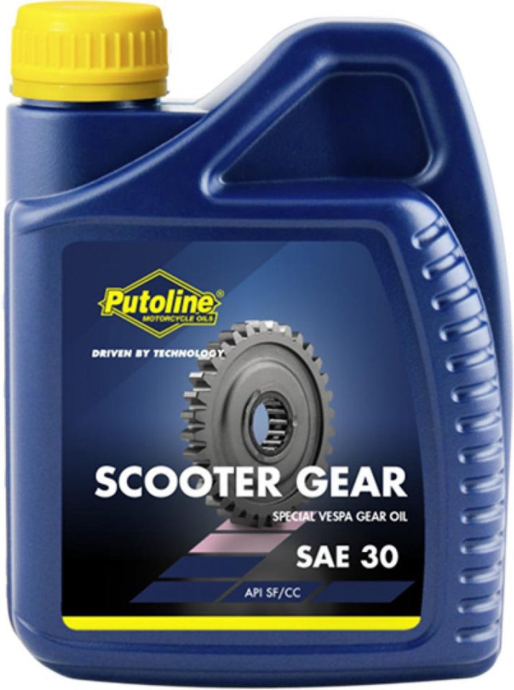Huile de transmission Putoline SAE30 500ml pour scooter Vespa Lambrettas vintage